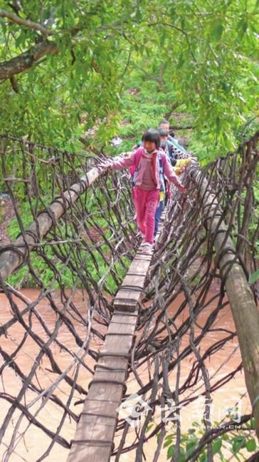 没有桥墩的桥——松水藤桥