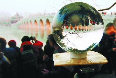 十七孔桥今年“金光”来得早 十七孔桥今年“金光”来得早